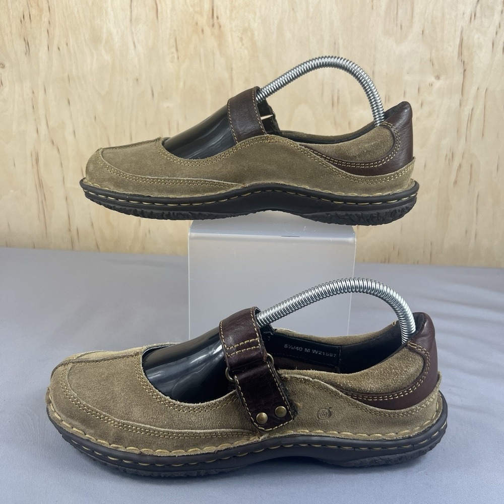 Børn Mary Jane Flats Women's Size 8.5 EU 40 Slip On Comfort Shoes W21597